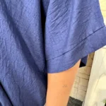 Tunique femme fluide à clous dorés « Jolies Formes » - marine - taille-unique-grande-taille