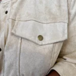 Veste en suédine Maëlle (T42 -T50) - beige - 50