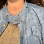 Veste en suédine Maëlle (T42 -T50) - bleu-jeans - 50
