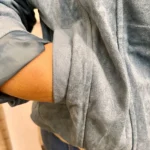 Veste en suédine Maëlle (T42 -T50) - bleu-jeans - 50