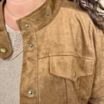 Veste en suédine Maëlle (T42 -T50) - marron - 50