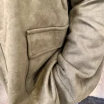 Veste femme en suédine MAËLLE T40-T48 - kaki - 48
