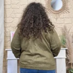 Veste femme en suédine MAËLLE T40-T48 - kaki - 48