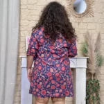 Robe fleurie marine Maëlle (T40-T48) - marine-multicolore - 48
