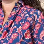 Robe fleurie marine Maëlle (T40-T48) - marine-multicolore - 48