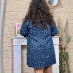 Robe en jean imprimée (T40-T48) - marine - 48