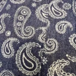 Robe en jean imprimée (T40-T48) - marine - 48