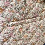 Gilet matelassé fleuri beige (T42-T46) - beige - 46