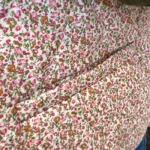 Gilet matelassé fleuri rose (T42-T46) - rose - 46