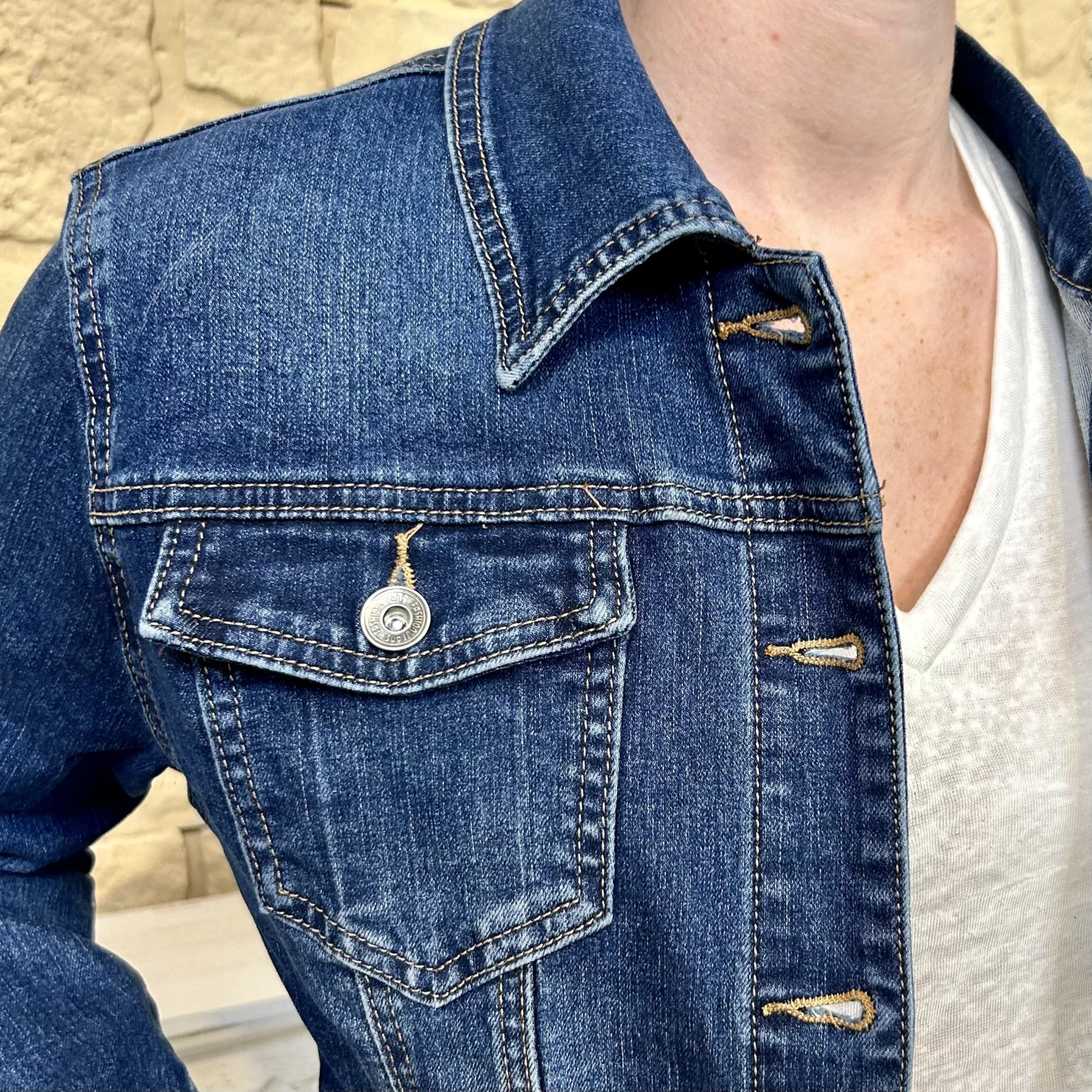 Veste en jean VOGGO femme - denim-fonce - 44