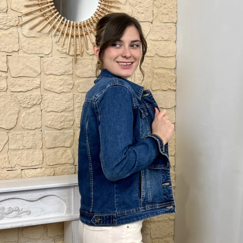 Veste en jean VOGGO femme - denim-fonce - 44