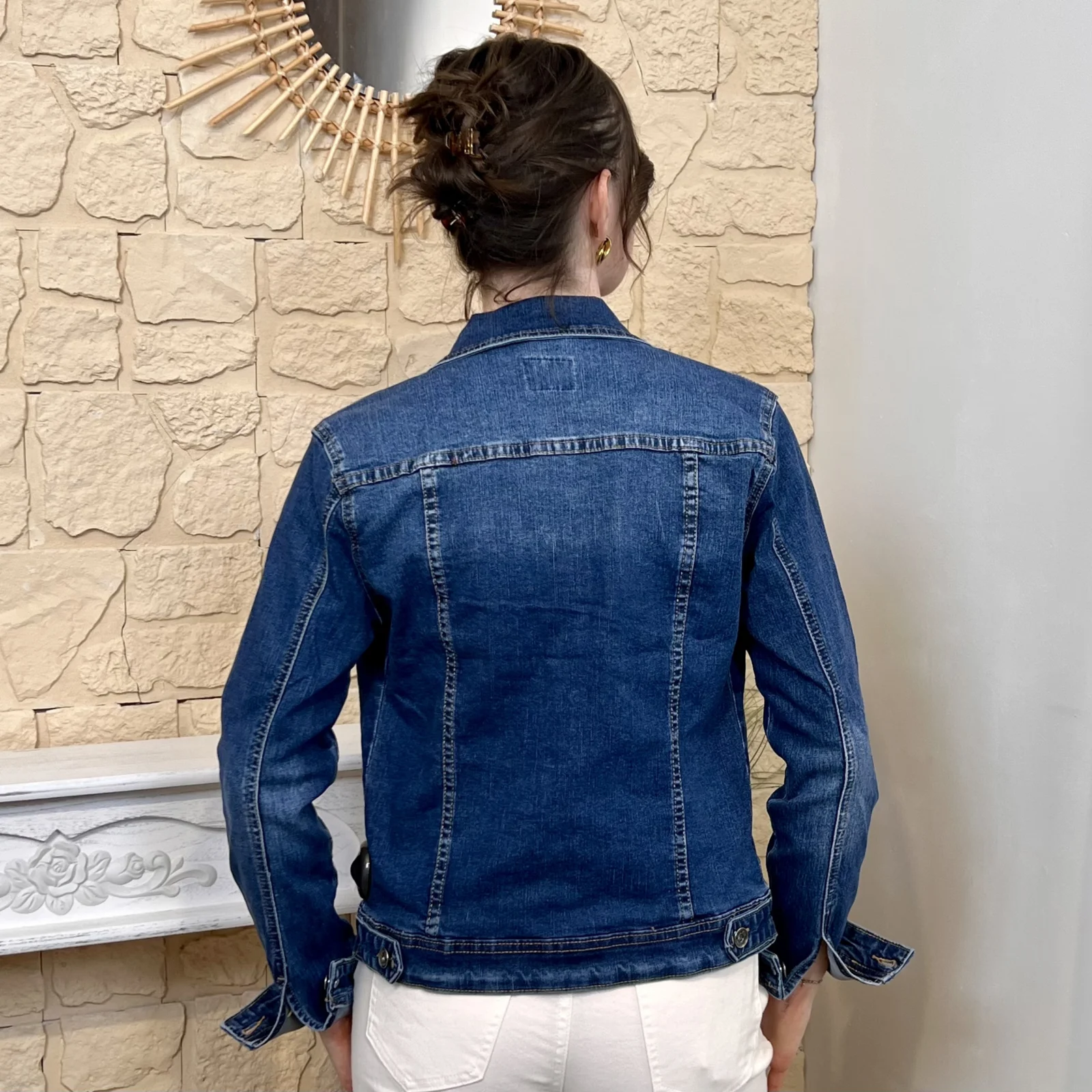 Veste en jean VOGGO femme - denim-fonce - 44