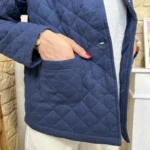 Veste matelassée 100% coton - marine - 38