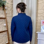 Veste matelassée 100% coton - marine - 38