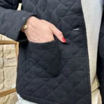 Veste matelassée 100% coton - noir - 38