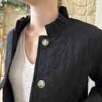 Veste matelassée 100% coton - noir - 38