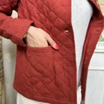 Veste matelassée 100% coton - rouille - 38