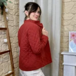 Veste matelassée 100% coton - rouille - 38