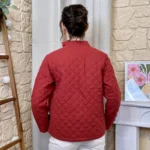 Veste matelassée 100% coton - rouille - 38