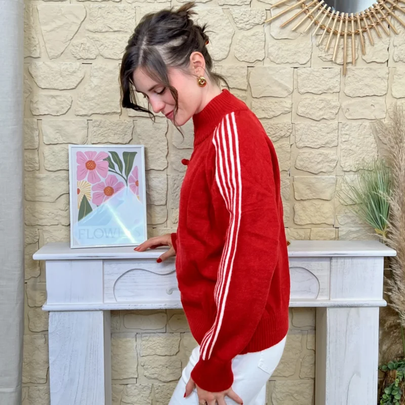Gilet zippé femme - rouge - taille-unique