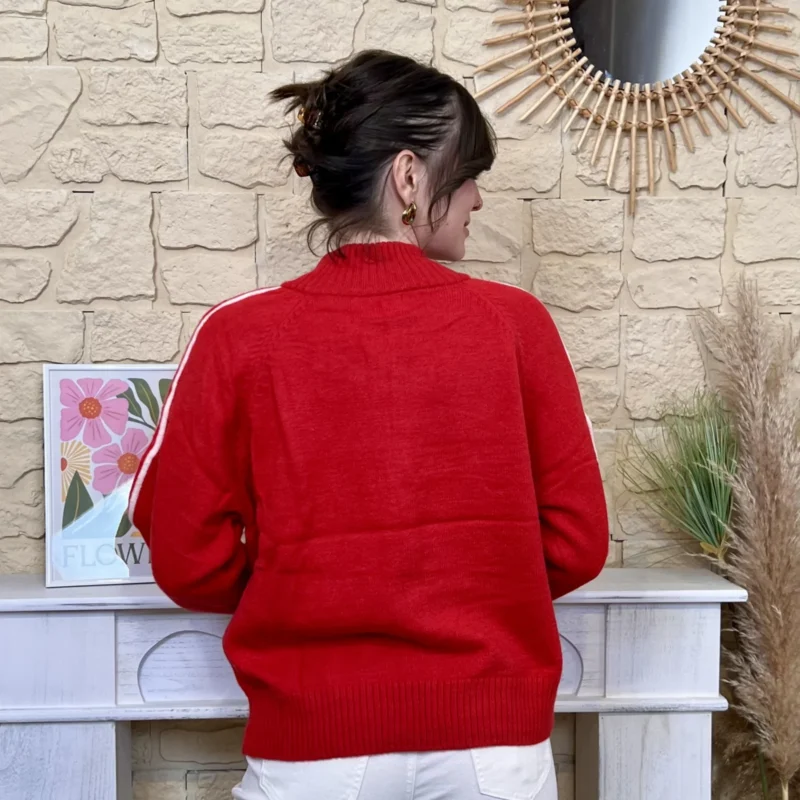 Gilet zippé femme - rouge - taille-unique