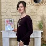 Pull oversize Smile femme « Tendance » - marron - taille-unique
