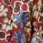 Chemise fleurie femme en voile léger « Tendance » - bordeaux - taille-unique