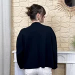 Veste officier femme boutons dorés « Tendance » - noir - taille-unique