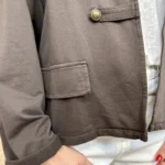 Veste officier femme boutons dorés « Tendance » - marron - taille-unique