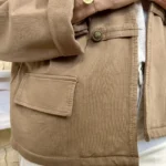 Veste officier femme boutons dorés « Tendance » - camel - taille-unique