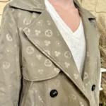 Imper court femme imprimé « Tendance » - beige - taille-unique