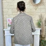 Imper court femme imprimé « Tendance » - beige - taille-unique
