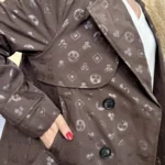 Imper court femme imprimé « Tendance » - marron - taille-unique