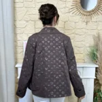 Imper court femme imprimé « Tendance » - marron - taille-unique