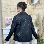 Imper court femme imprimé « Tendance » - noir - taille-unique