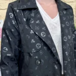 Imper court femme imprimé « Tendance » - noir - taille-unique