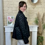 Imper court femme imprimé « Tendance » - noir - taille-unique