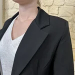 Blazer femme doublé « Tendance » - noir - 40