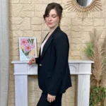 Blazer femme doublé « Tendance » - noir - 40