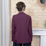 Blazer femme doublé « Tendance » - bordeaux - 40