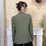 Blazer femme doublé « Tendance » - kaki - 40
