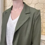 Blazer femme doublé « Tendance » - kaki - 40