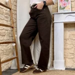 Jean Ballon femme teinté VOGGO T36-T44 - marron - 44