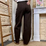 Jean Ballon femme teinté VOGGO T36-T44 - marron - 44