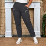 Pantalon confort stretch femme JST T38-T52 - gris-fonce - 58