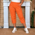 Pantacourt stretch confort T38-T52 - orange - 58