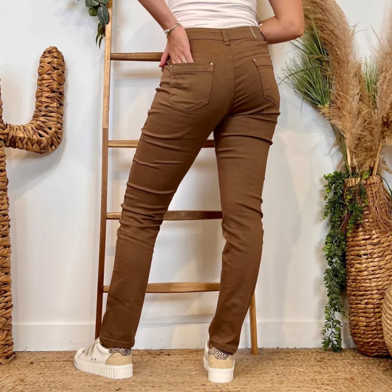 Jean droit femme camel - VOGGO - camel - 44