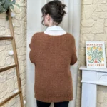 Pull femme maille sans manches à boutons « Tendance » - camel - taille-unique