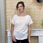 Pull femme col bateau maille fine « Tendance » - ecru - taille-unique
