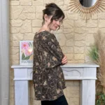 Tunique oversize imprimé léopard « Tendance » - marron - taille-unique-grande-taille